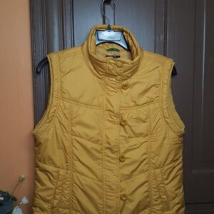 Nautica Women's Bright Yellow Puffer Polyester Vest size XL